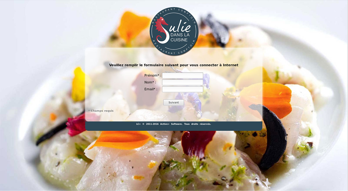 Julie dans la cuisine captive portal