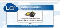 Captive portal message