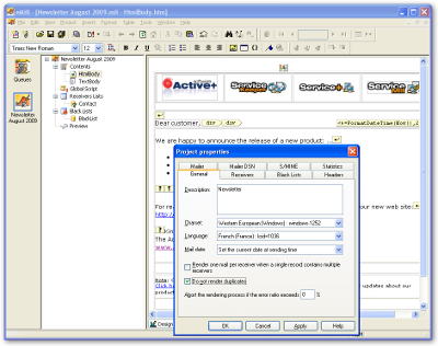 Project properties